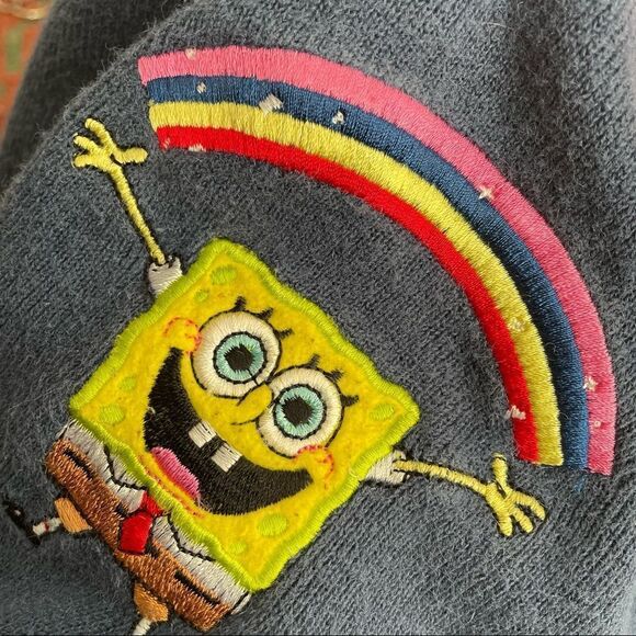 Vintage Y2K 2003 SpongeBob SquarePants Nickelodeon Sweater 3T - Picture 7 of 9